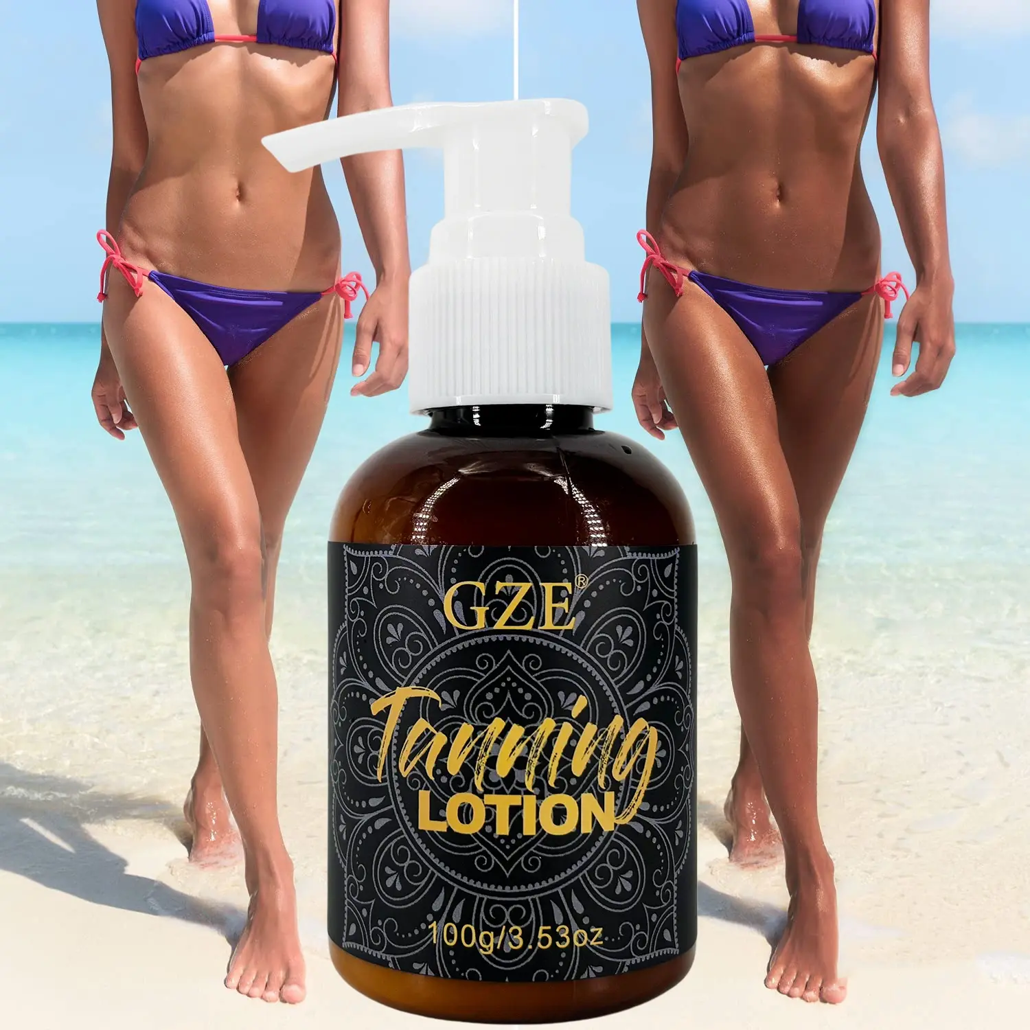 GZE Sunless Tanning Lotion Deep Moisturizing Enriched With Vitamin E