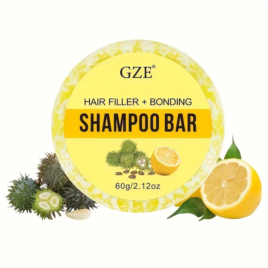 GZE HAIR FILLER BONDING SHAMPOO BAR Peptides + Citric Acid Bond Complex for weak, damaged hair