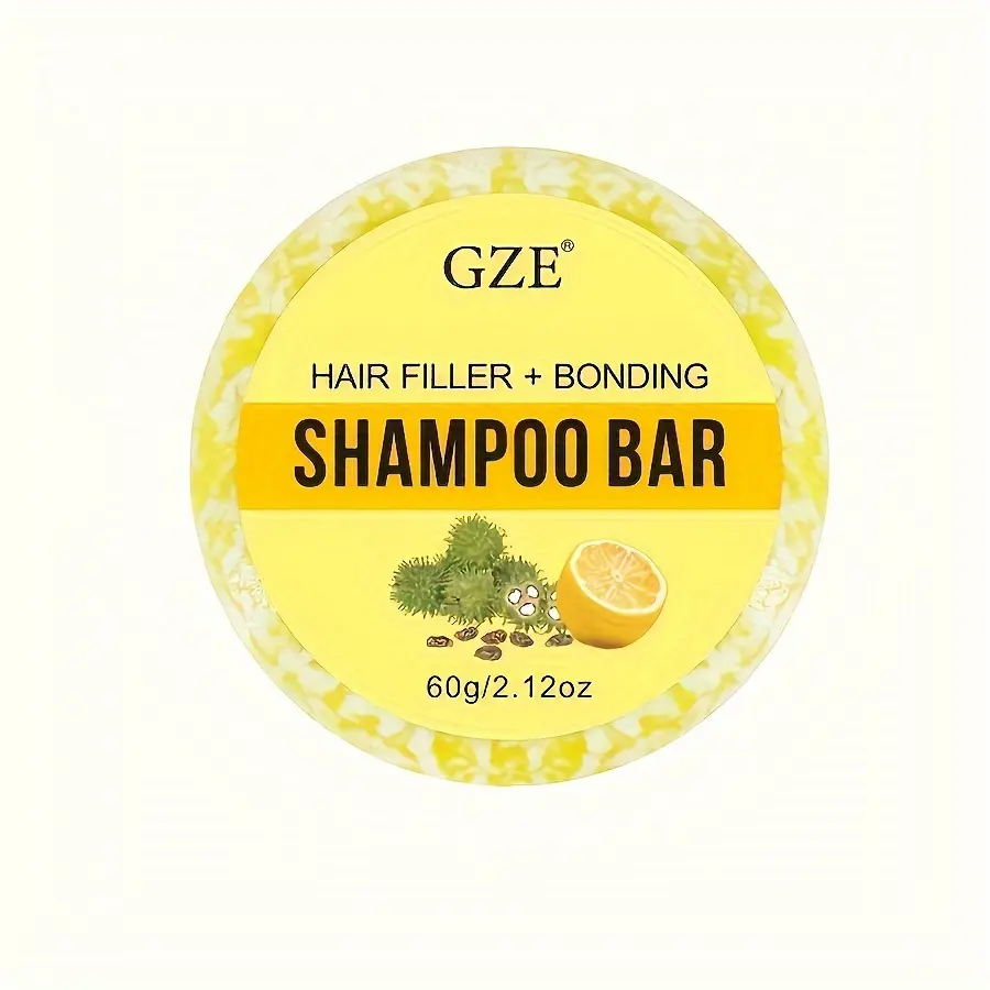 GZE HAIR FILLER BONDING SHAMPOO BAR Peptides + Citric Acid Bond Complex for weak, damaged hair