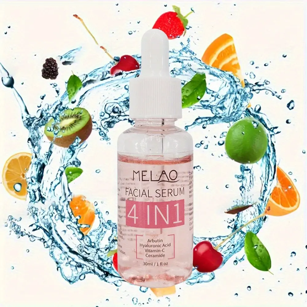 GZE 4 IN 1 Facial Serum Hydrates With Hyaluronic Acid Niacinamide Vitamin C Vitamin E