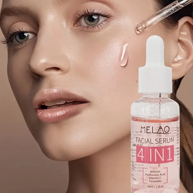 GZE 4 IN 1 Facial Serum Hydrates With Hyaluronic Acid Niacinamide Vitamin C Vitamin E