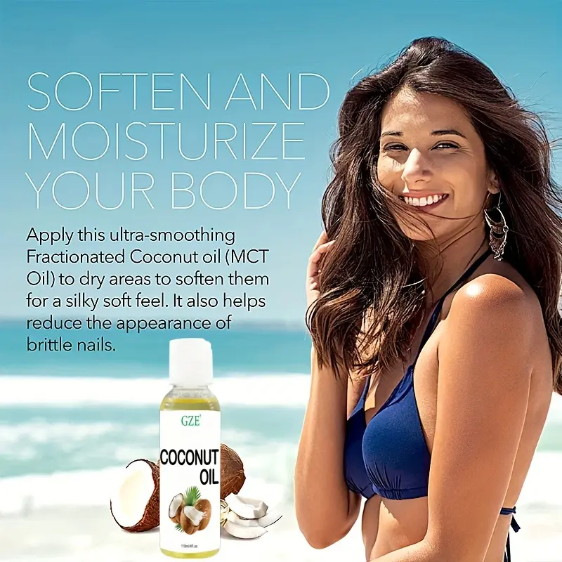 GZE Fractionated Coconut Oil - Relaxing Massage Oil, Liquid Carrier Oil for Diluting Essential Oils - Skin,Moisturizer Softener