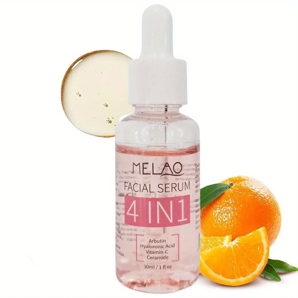 GZE 4 IN 1 Facial Serum Hydrates With Hyaluronic Acid Niacinamide Vitamin C Vitamin E