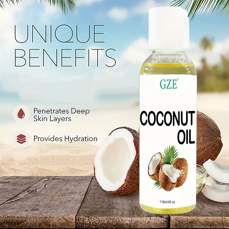 GZE Fractionated Coconut Oil - Relaxing Massage Oil, Liquid Carrier Oil for Diluting Essential Oils - Skin,Moisturizer Softener