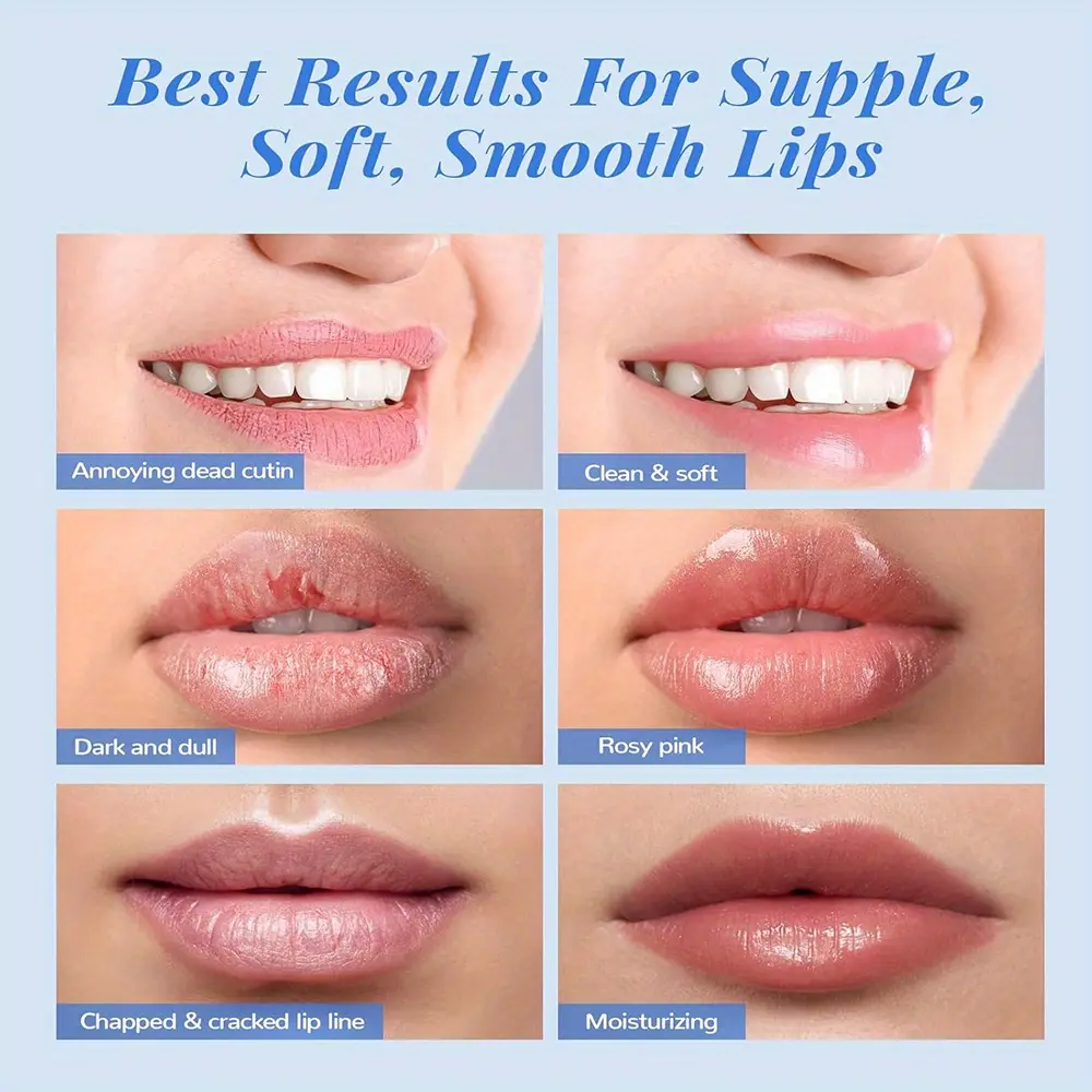 GZE Lip Scrub - Exfoliating and Moisturizing Lip Care Treatment with Natural Ingredients, Smooths and Softens Dry