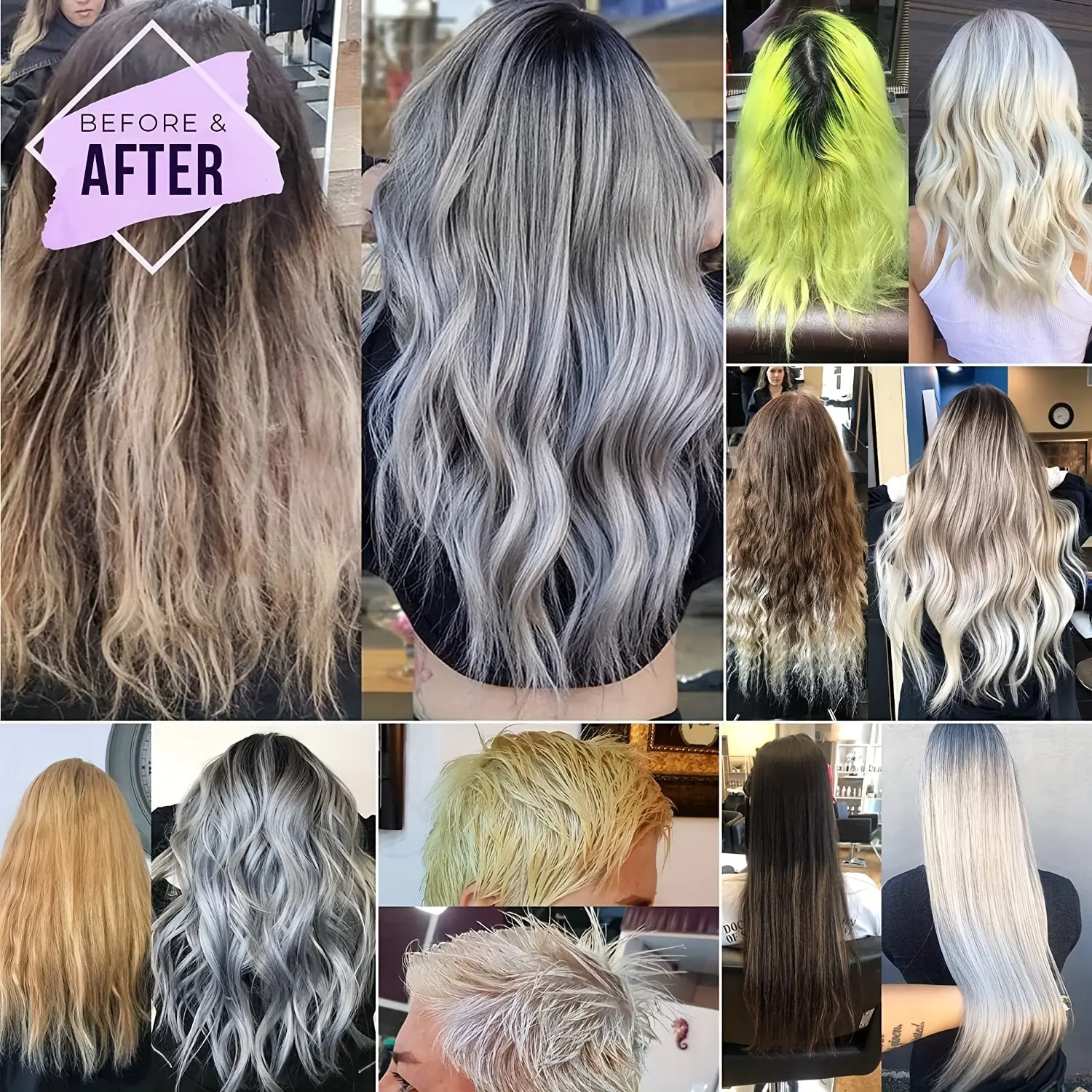 GZE Color Depositing Purple Shampoo Bar for Blonde, Silver, Gray - Anti Brass Remove Yellow Tones & Brassiness from Highlighted