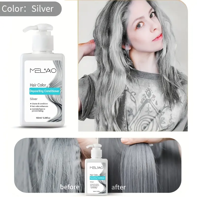MELAO Hair Dye - Semi Permanent Hair Color Depositing Conditioner, Cruelty-free