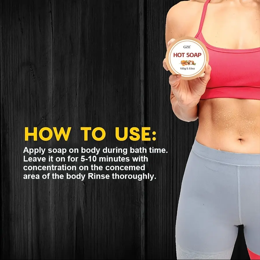 GZE Sweat Workout Enhancer Body Hot Soap - Makes You Sweat Harder and Faster, Body Massage Hot Bar Improve Workout Muscle