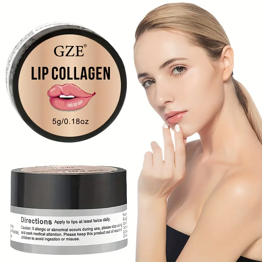 GZE Lip Sleeping Mask(5g), Lip Collagen, Coconut & Castor Lip Mask Overnight, Lip Hydrating Overnight Lip Masks