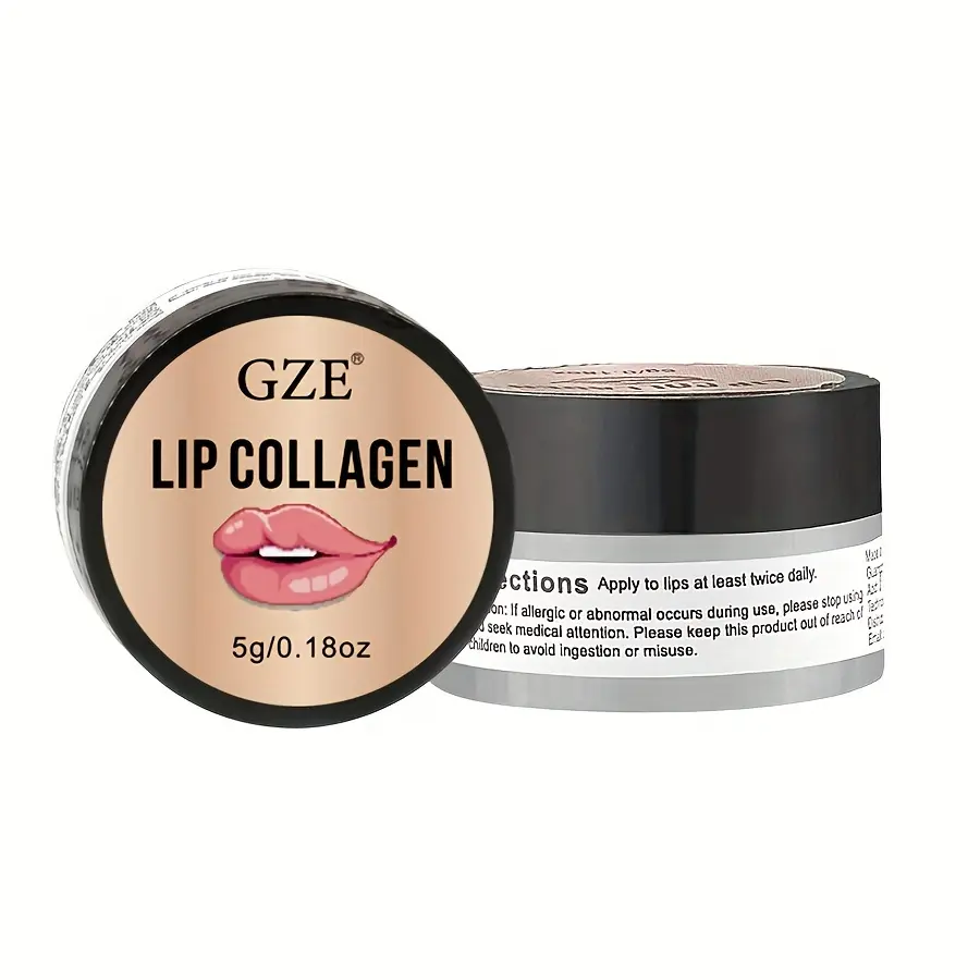 GZE Lip Sleeping Mask(5g), Lip Collagen, Coconut & Castor Lip Mask Overnight, Lip Hydrating Overnight Lip Masks