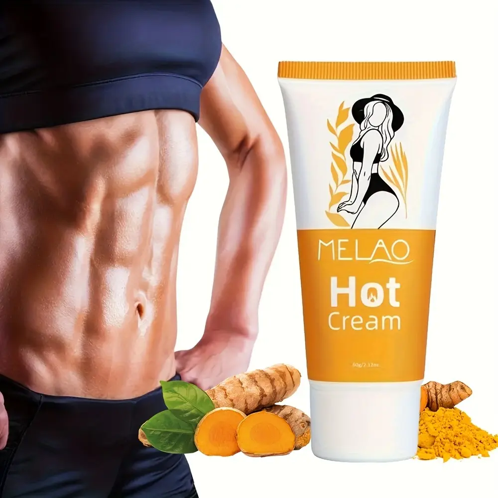 MELAO Hot Cream - Enhances Workout Performance, Firms Skin with Vitamin E, Hyaluronic Acid for All Skin Types