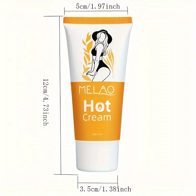 MELAO Hot Cream - Enhances Workout Performance, Firms Skin with Vitamin E, Hyaluronic Acid for All Skin Types