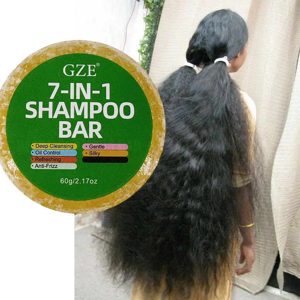 10 PACK Family Set GZE 7-IN-1 Shampoo Bar Deep Cleansing Gentle Oil Control Silky Refreshing Detangle Anti-Frizz