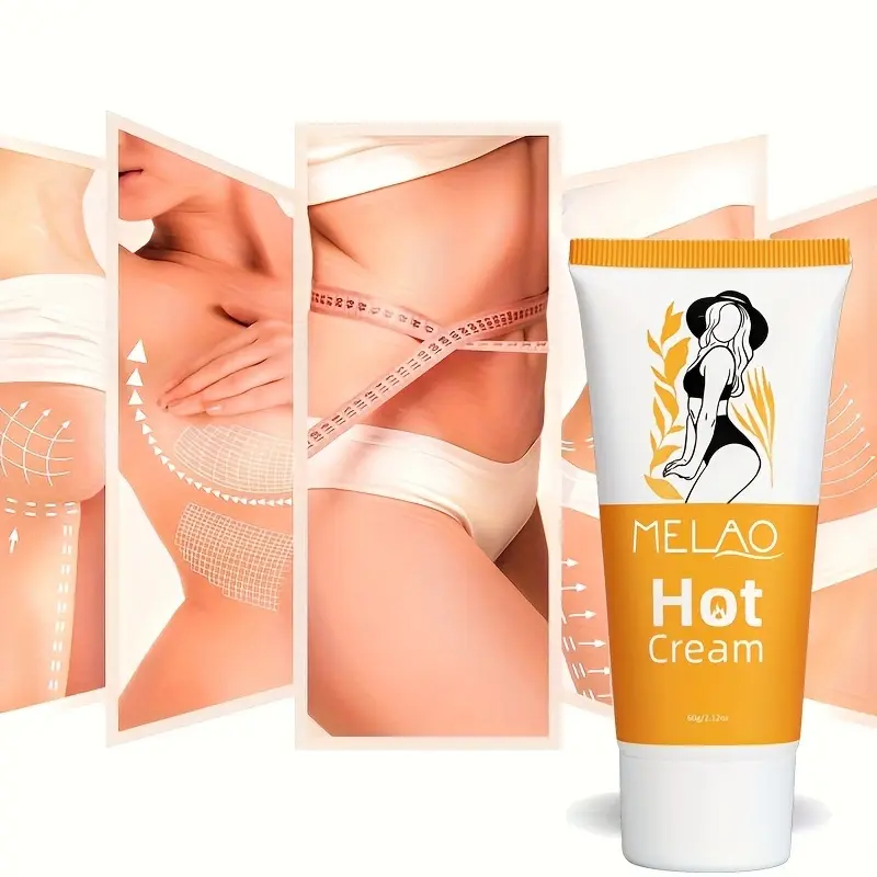 MELAO Hot Cream - Enhances Workout Performance, Firms Skin with Vitamin E, Hyaluronic Acid for All Skin Types