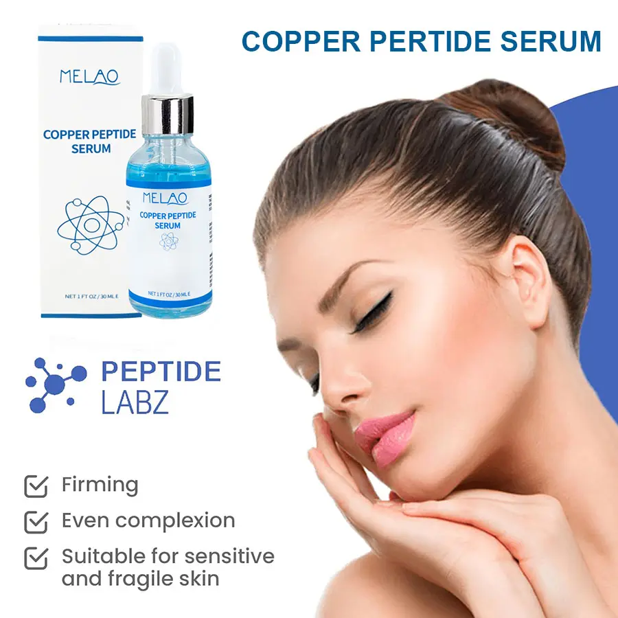 Melao Natural Deep Nourishing Firming Blue Copper Peptide Serum for face Anti Aging Anti Wrinkle