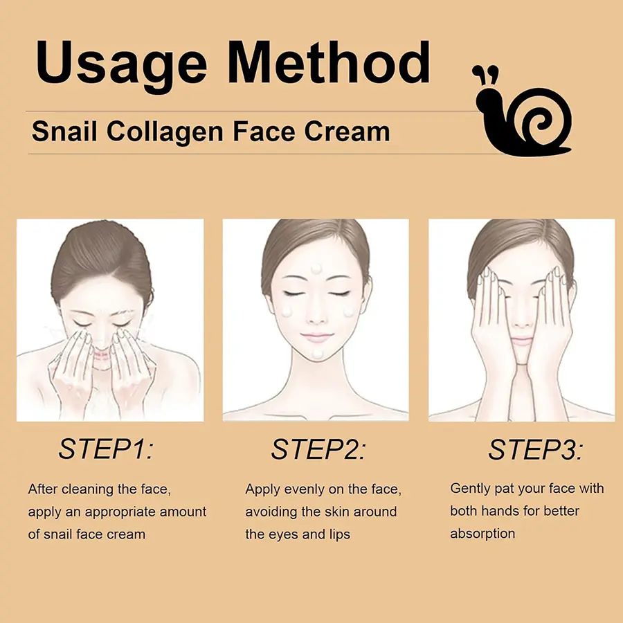 Melao Daily Face Gel Snail Cream Moisturizer White Face Cream Snail Anti-Ageing Cream