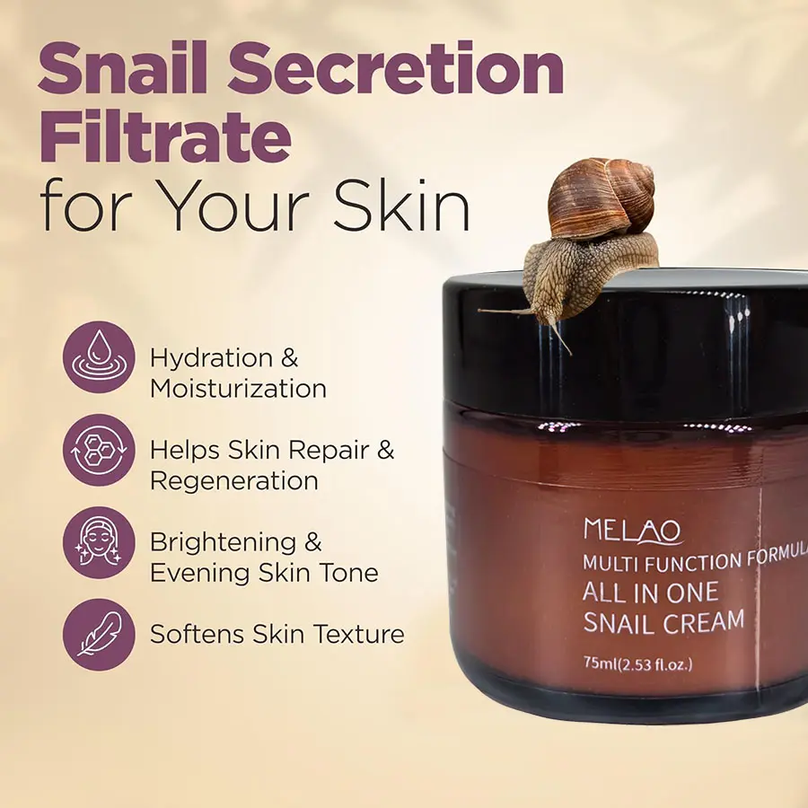 Melao Daily Face Gel Snail Cream Moisturizer White Face Cream Snail Anti-Ageing Cream