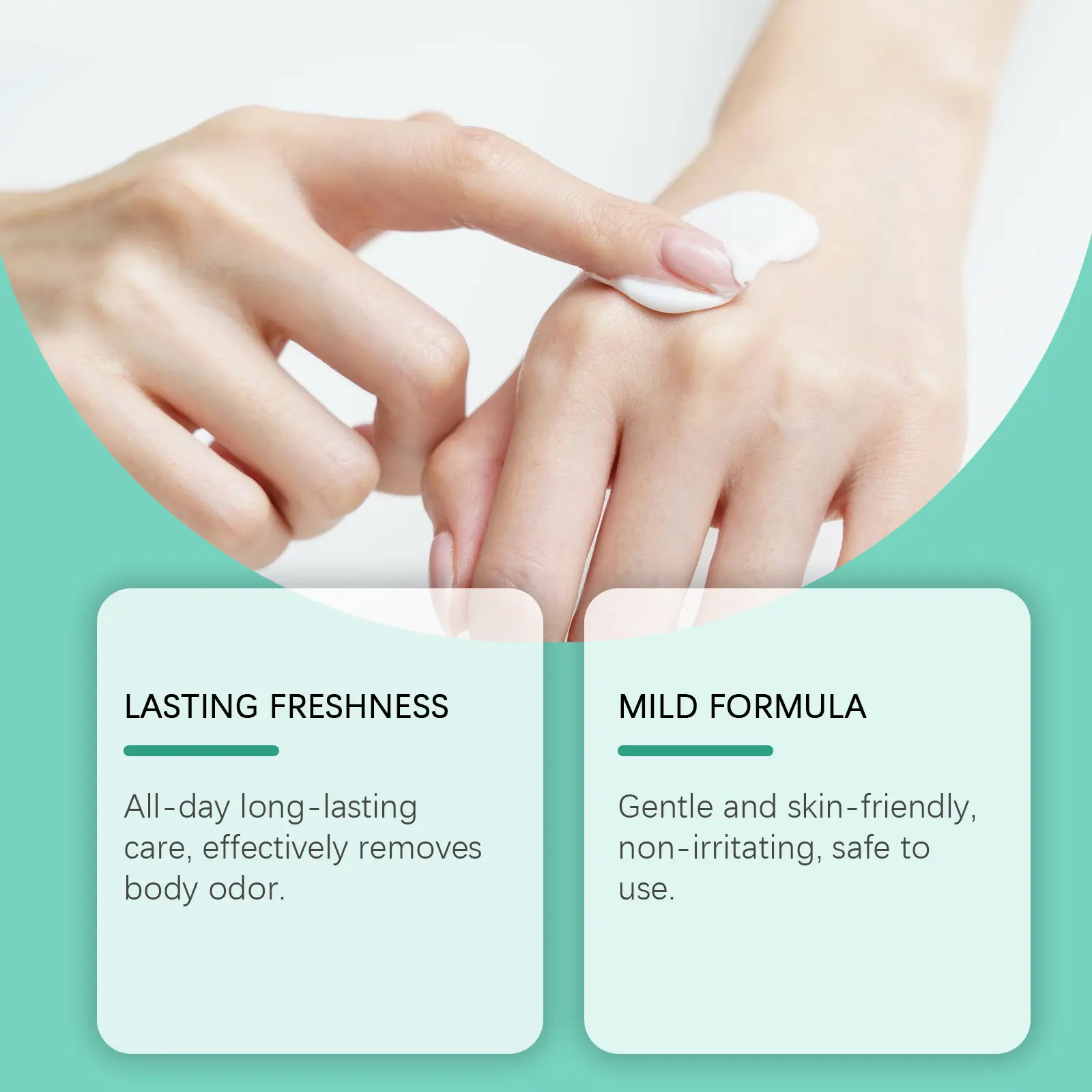 Body Odor Remove Cream Suppressing Bad Odor Long Lasting Aroma Deep Hydration Antioxidant Protection Refreshing Deodorant Cream