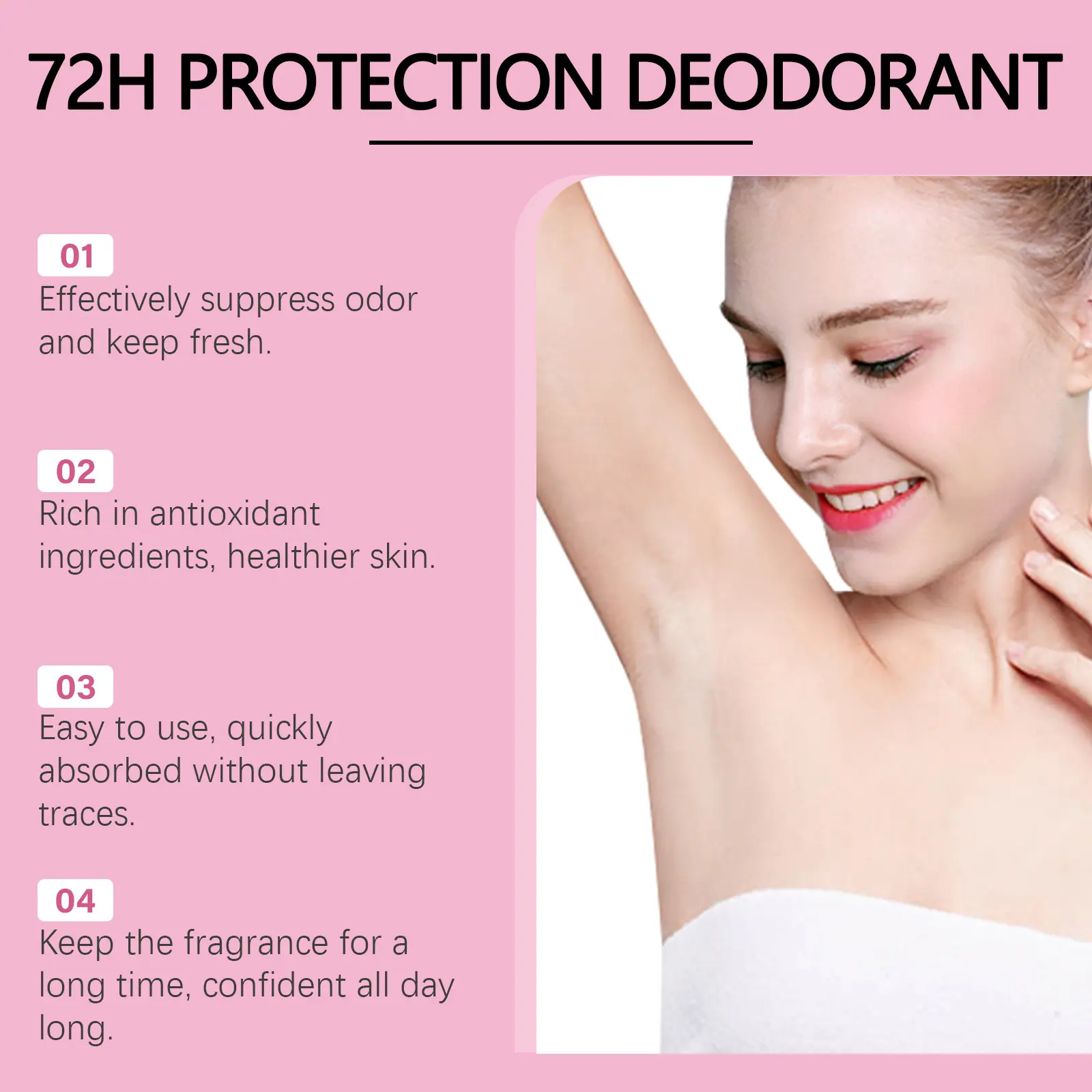 Pomegranate Deodorant Stick Neutralize Odor Stop Sweating Remove Smell Long Lasting Aroma Refreshing Smooth Body Fragrance Stick
