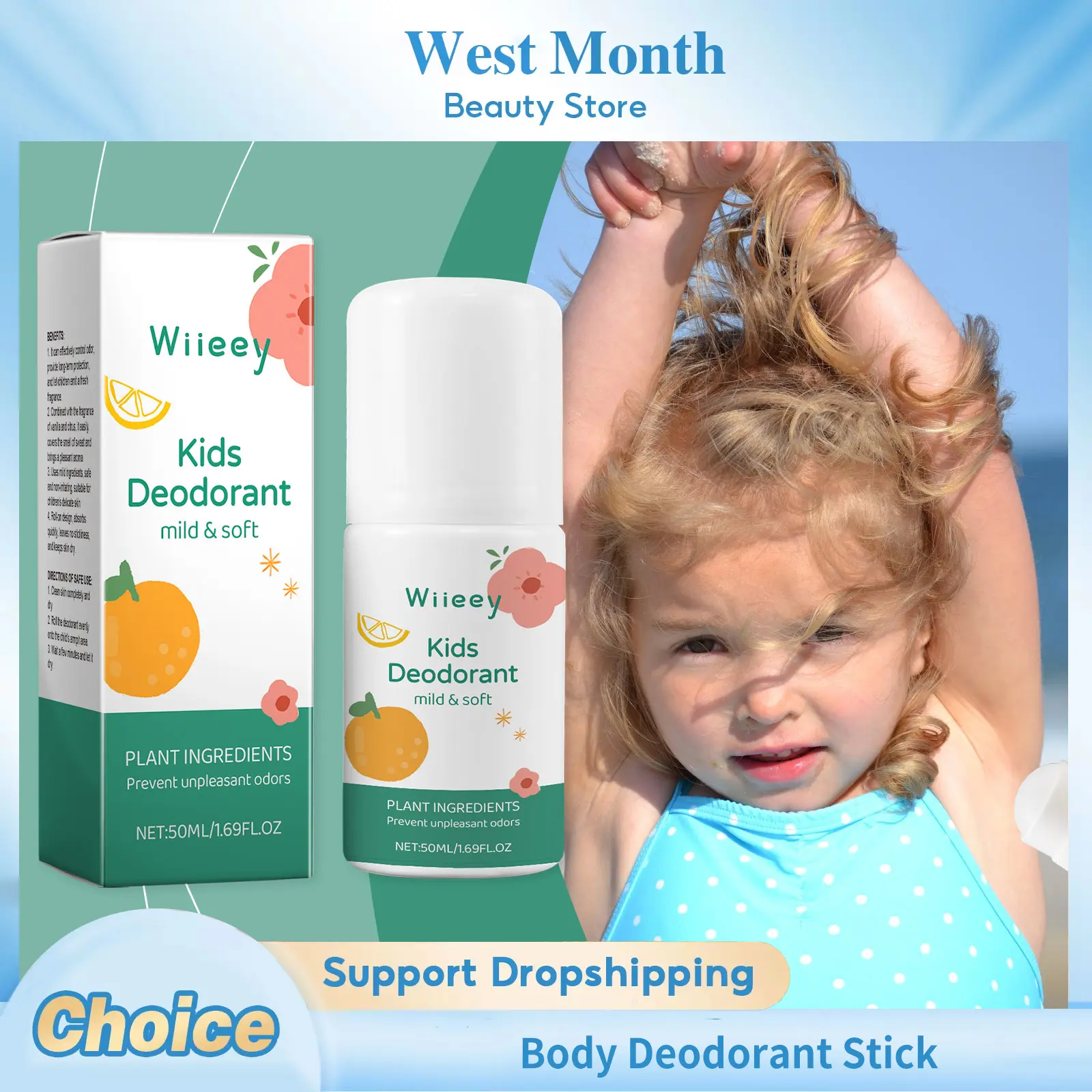 Underarm Deodorant Stick Eliminate Sweat Odor Fresh Aroma Deep Moisturizing Mild Non-irritating Refreshing Antiperspirant Cream