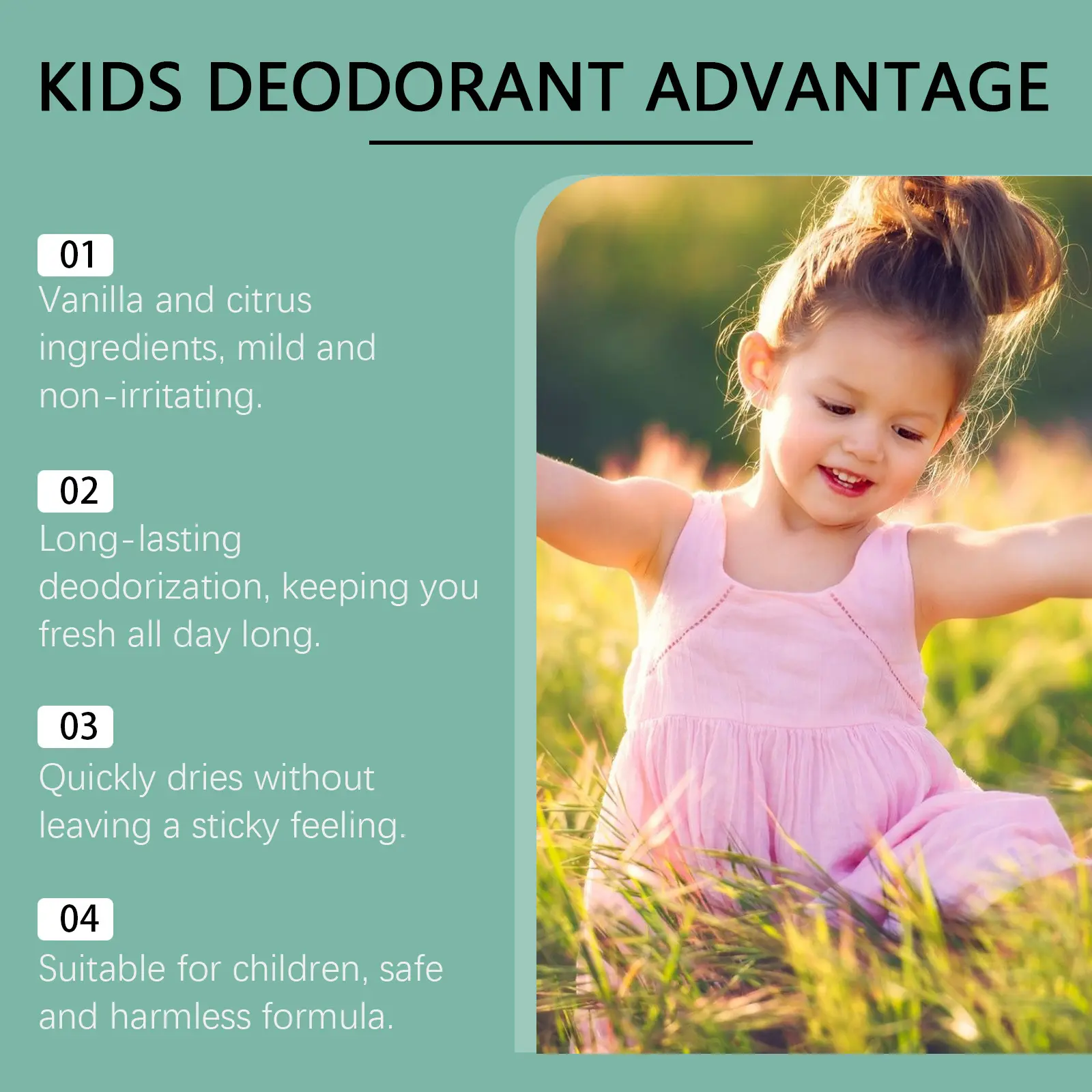 Underarm Deodorant Stick Eliminate Sweat Odor Fresh Aroma Deep Moisturizing Mild Non-irritating Refreshing Antiperspirant Cream