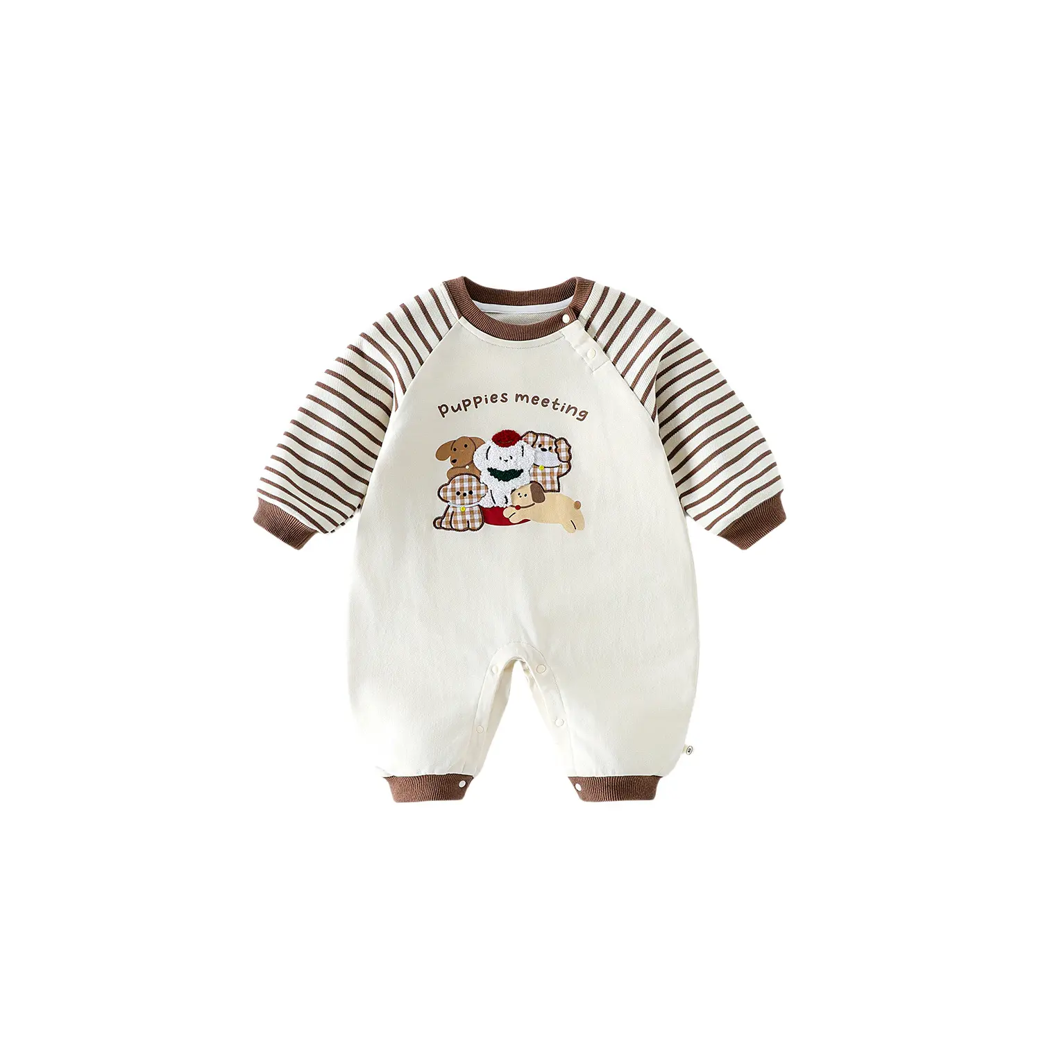 Baby Super Cute Jumpsuit 2025 New Autumn Newborn One Year Old Clothes Baby Embroidery Cartoon Korean Version Crawling Suit