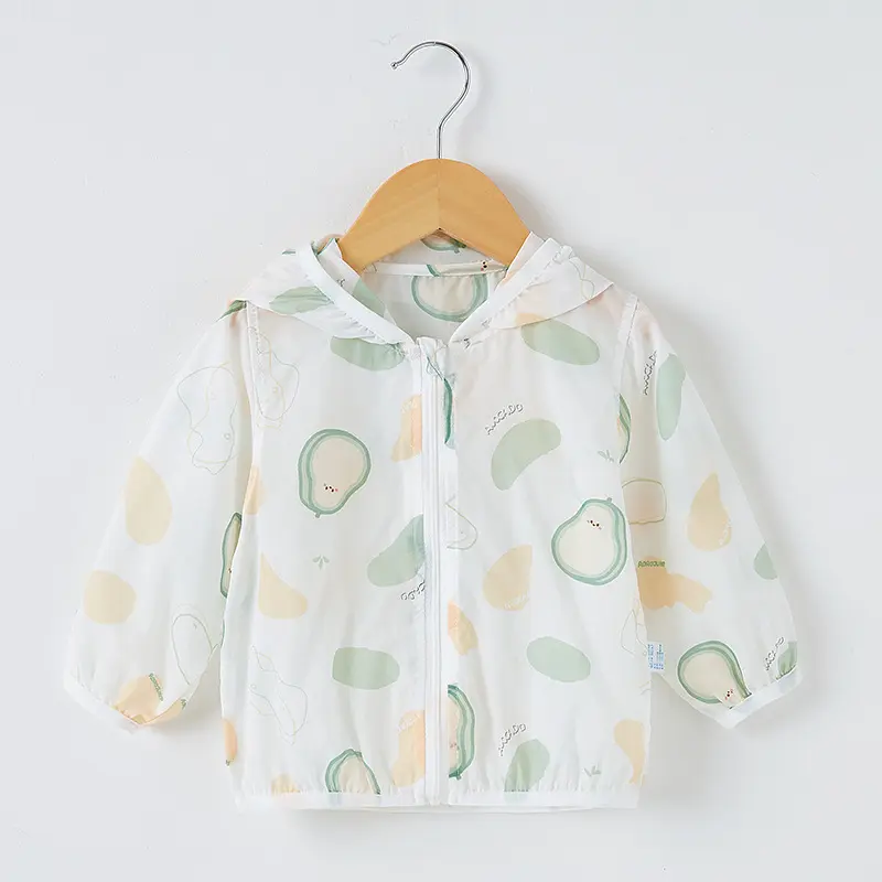 Girls Hooded Air-conditioned Shirt 2025 New Summer Baby Korean Version Western Style Summer Outfit Thin Cartoon Polka Dot Jacket
