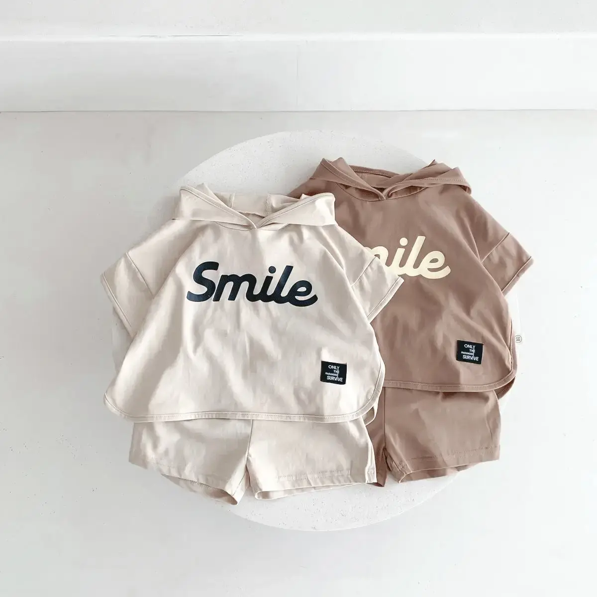 2024 Spring New in Kids Baby Boys Fashion Clothes Children Hooded Letter Top Shirts+shorts Toddler Clothing Set 2pcs 6M-5Y