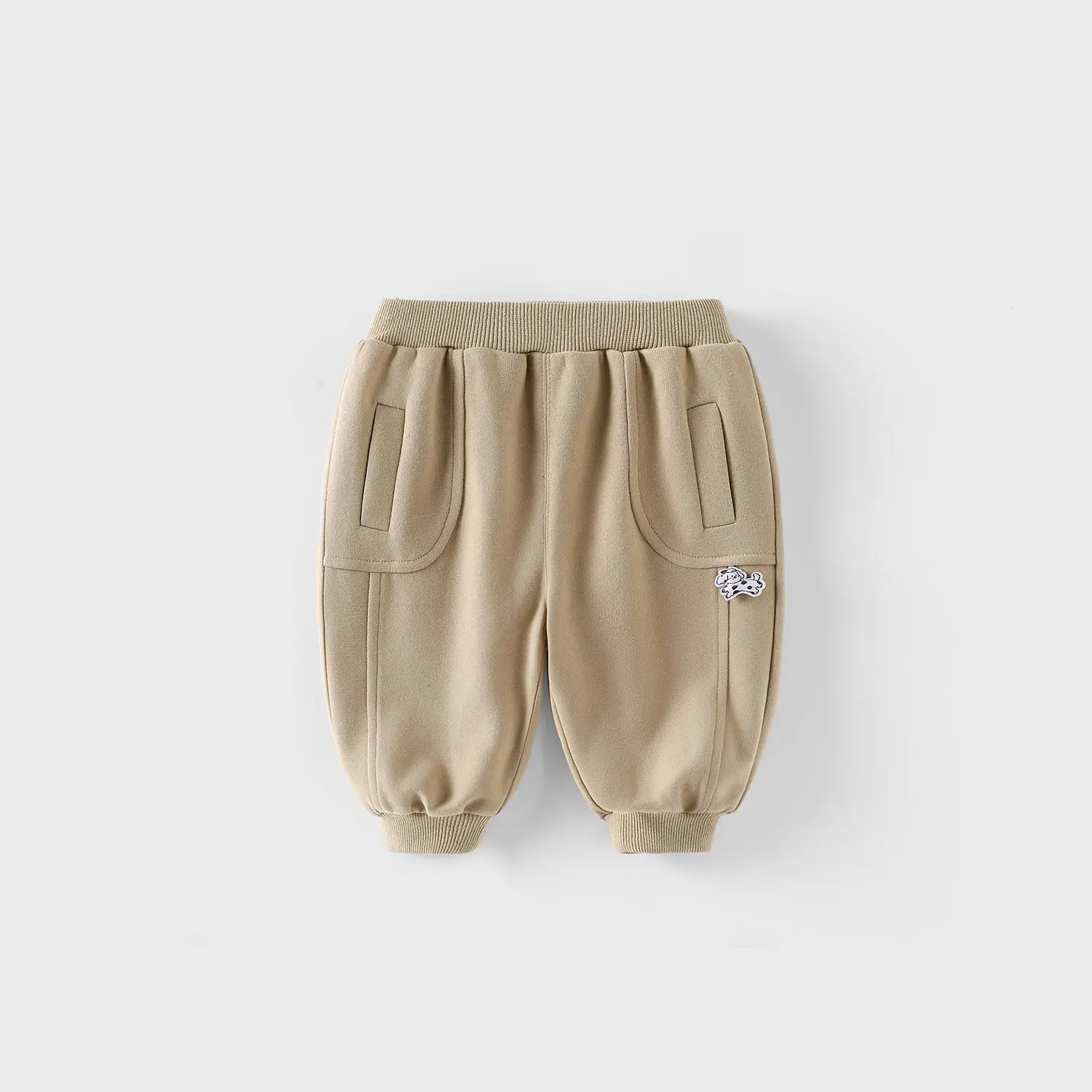 Children's Casual Pants 2025 New Autumn Baby Korean Version Autumn Pants Boys' Solid Color Knitted Sports Pants