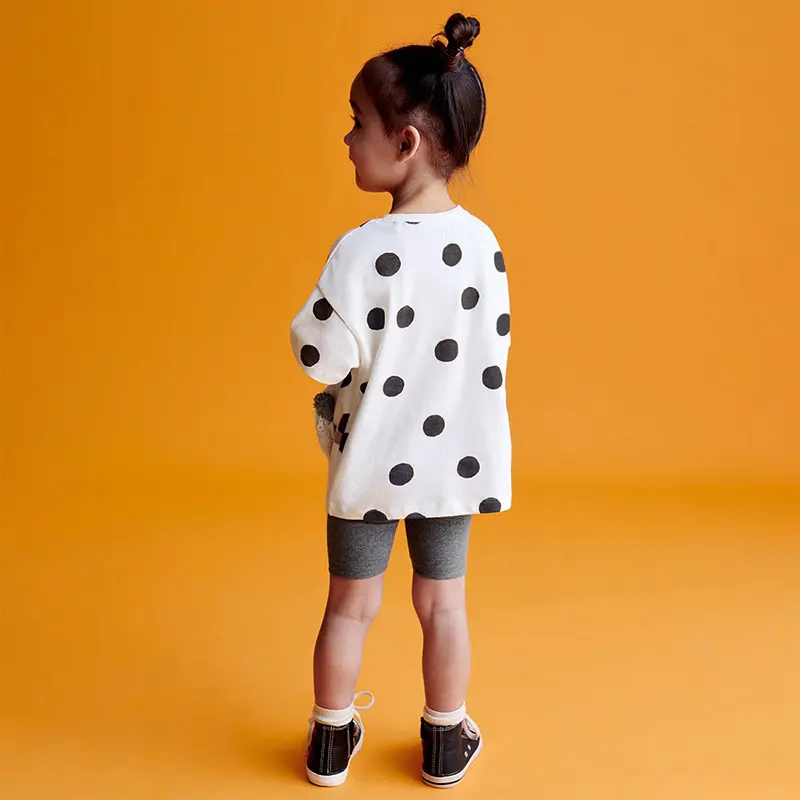 Cute Girl's Set Summer Short Sleeve Embroidered Children's Clothing Panda Girl's Set