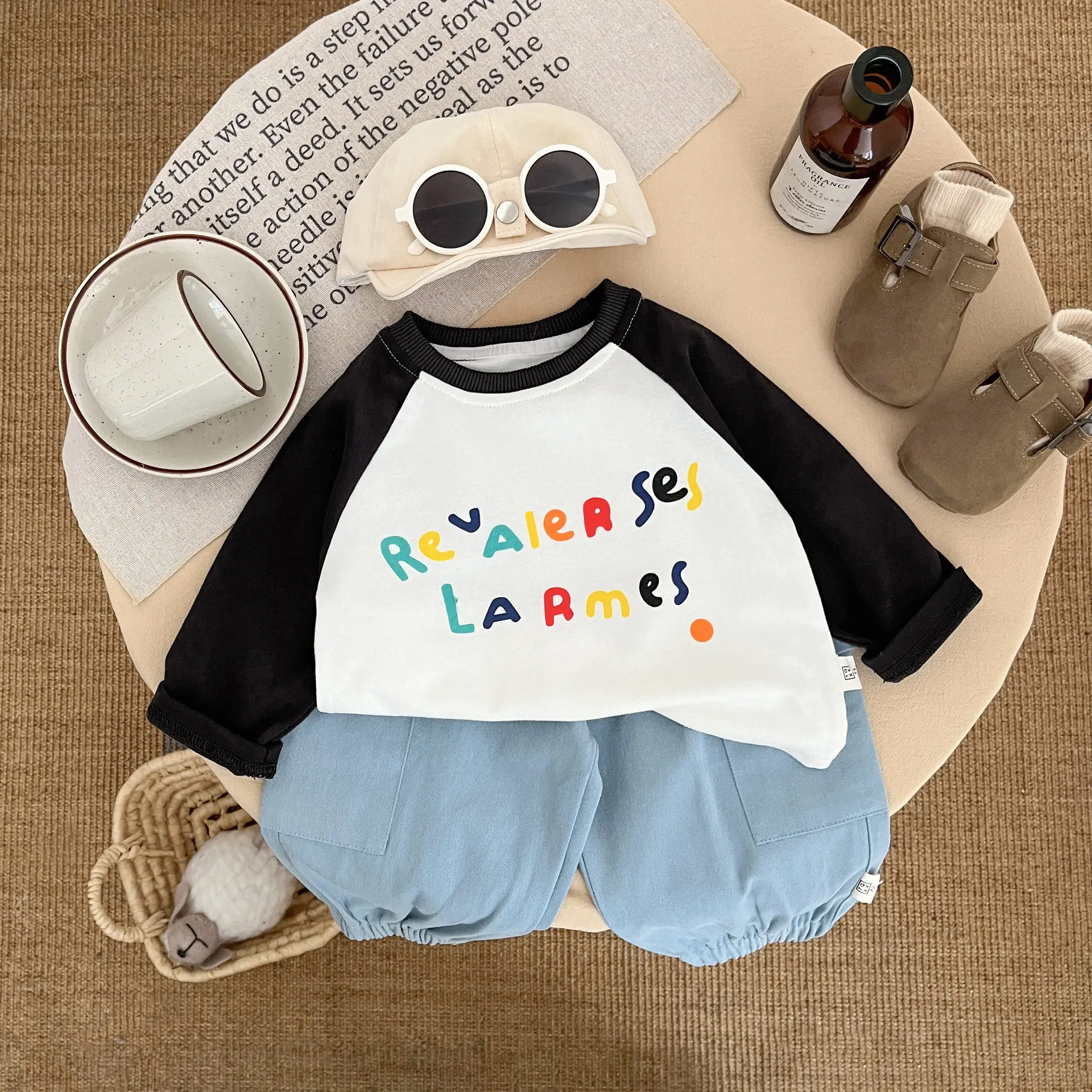 Boys' Pants for Spring, Summer, and Autumn 2025, New Mosquito Resistant Pants in Solid Color, Comfortable for Babies