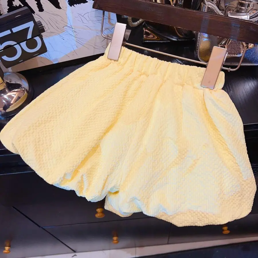 2025 Korean Style Girls' Stylish Summer Outfit, Cute Vest Skirt, Bow Shorts Two-piece Set
