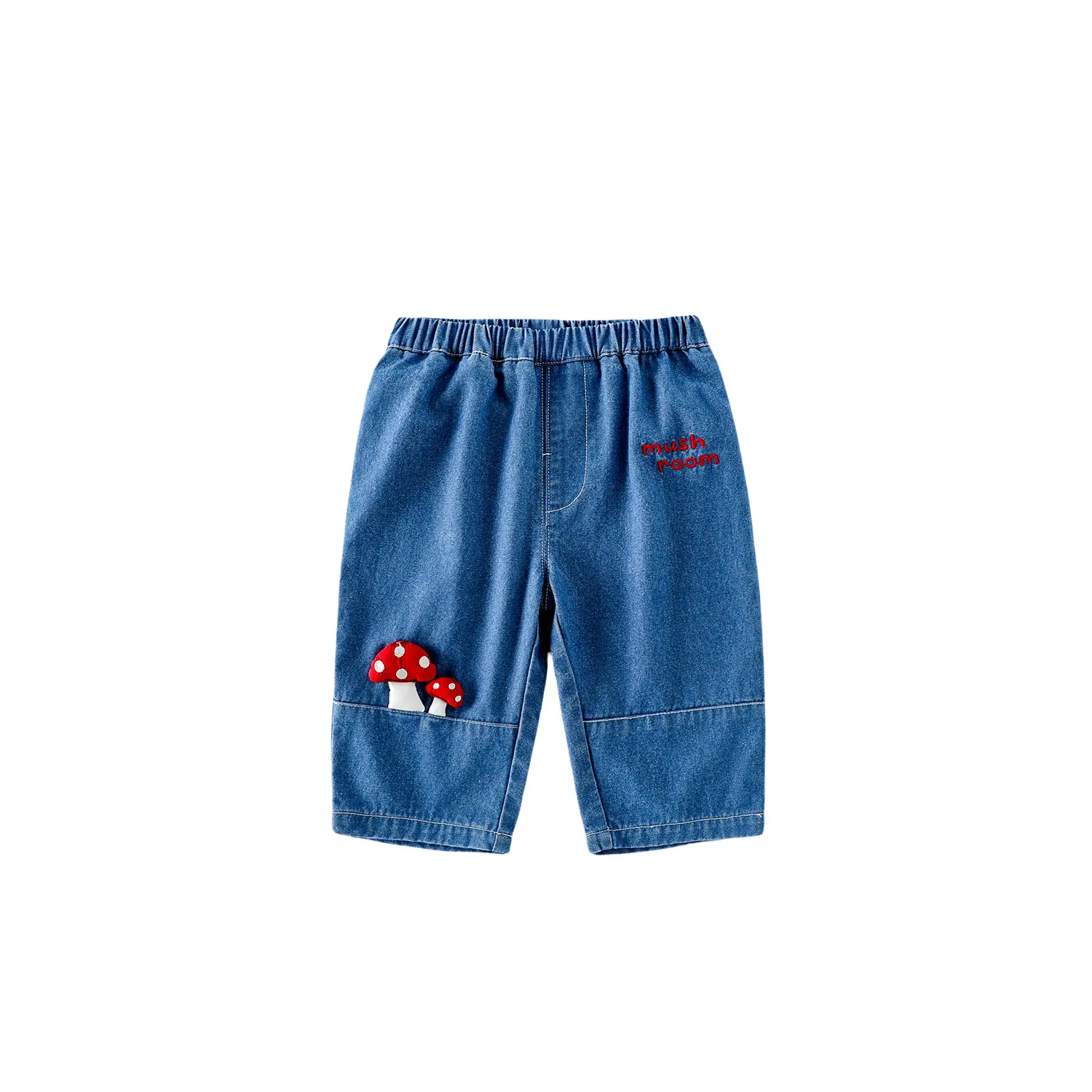 Baby Fashion Jeans 2025 New Autumn Boys' Three Dimensional Embroidered Casual Pants Children's Western Style Woven Pants