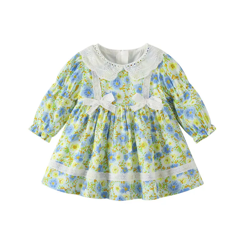 Children's Skirt Class A 2025 Spring New Small Fresh Korean Edition Girls' Dress Academy Style Baby Princess Dress