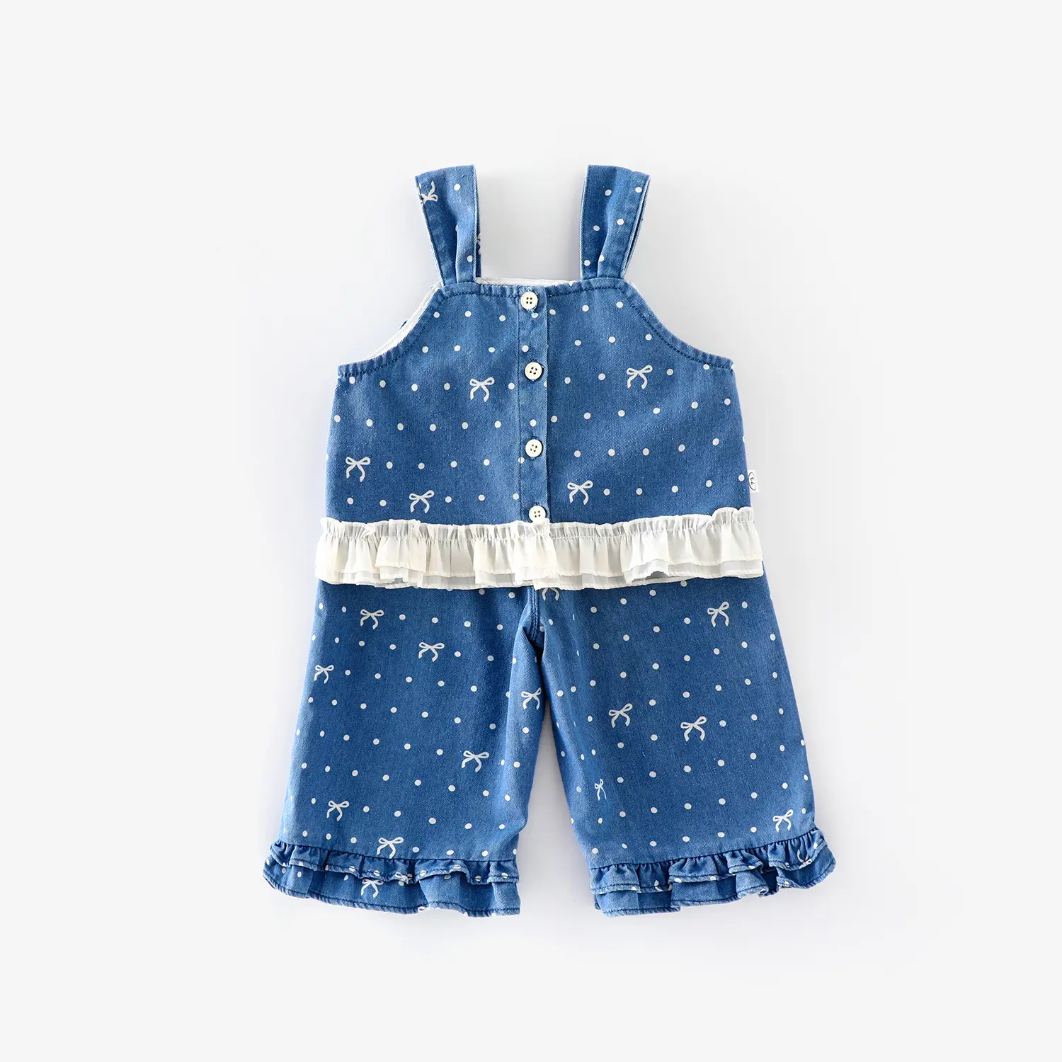 Girls' Korean Version Set 2025 New Autumn Baby Bow Camisole Top Lace Wide Leg Pants Two-piece Set Trendy