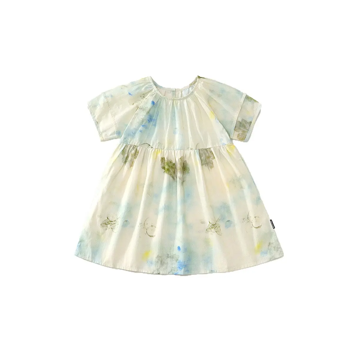 Girls' Summer Dress 2025 New Stylish Little Girl Princess Dress High-end Children's Summer Short Sleeved Dress