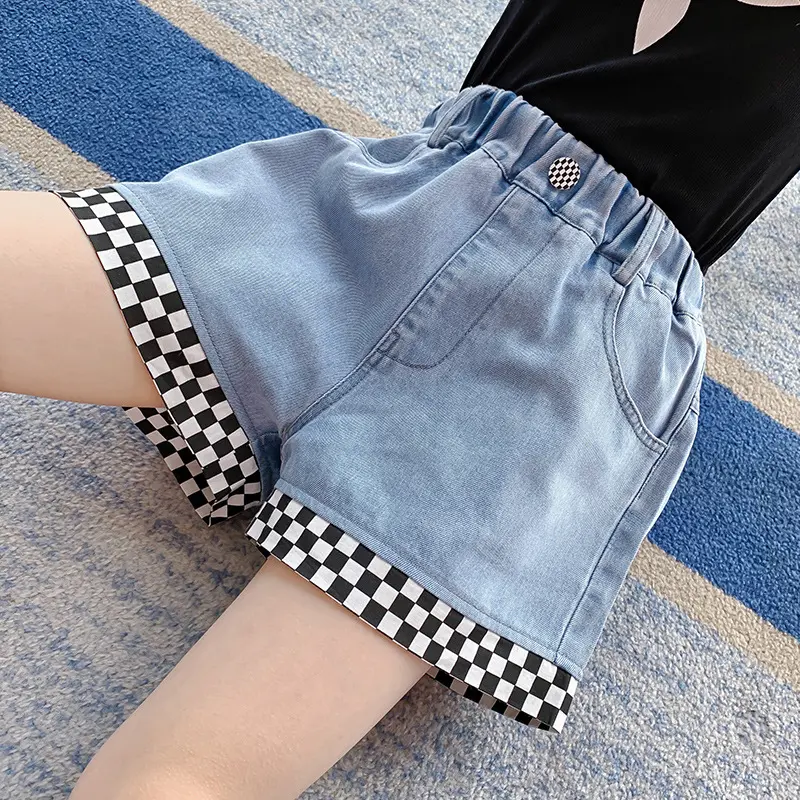 Children's Clothing, Girls' Shorts Summer 2025 New Style Children's Denim Shorts, Girls' Outerwear Pants Casual Versatile Hot