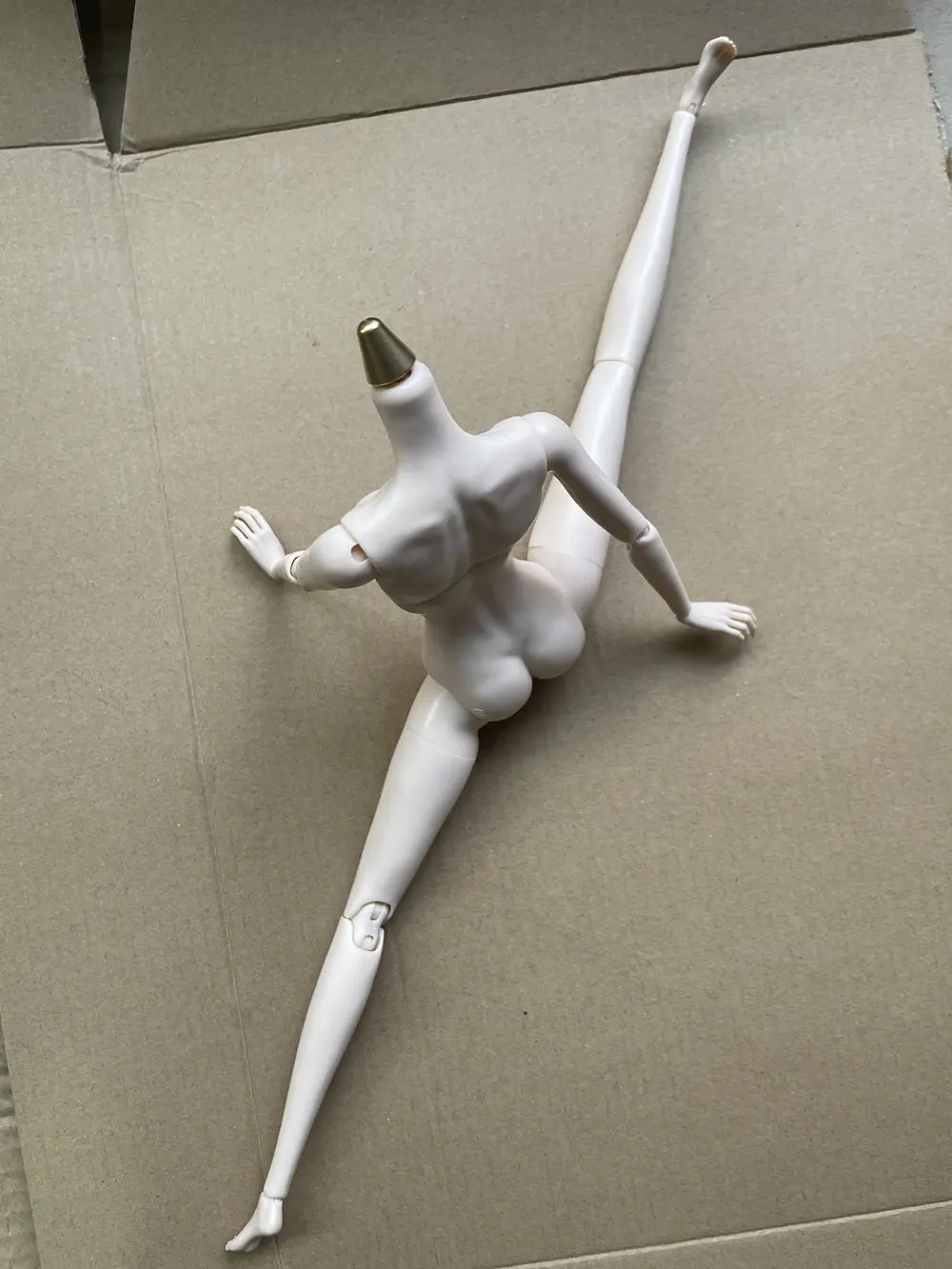 2023 New MENGF 26 Joints Body Replacement Hands With Long Nails For 1/6 Super Model Doll Yoga Joints Body Black White Skin Tone