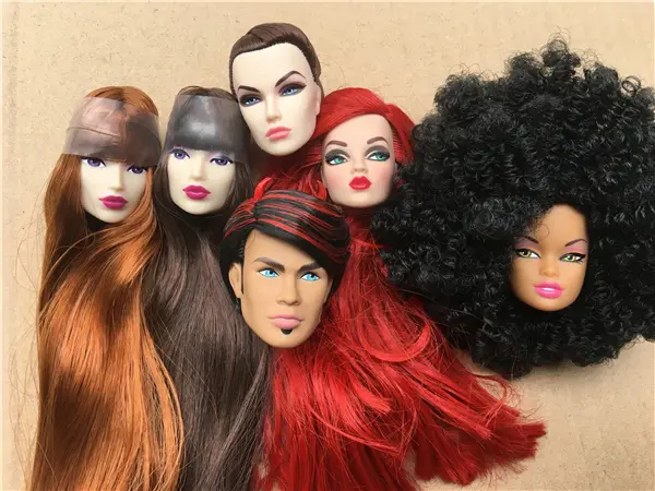 Vintage Rare Limited Collection Dasha Jett Poppy Parker Elise 1/6 FR Fashion Royalty Integrity MZ Heads Make Up Practice Heads