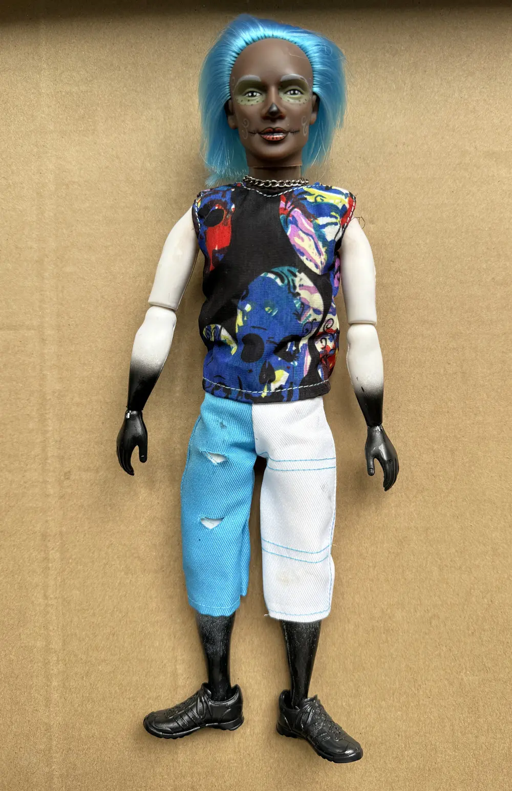 1/6 Vintage Male Doll 30cm Figures Joints Movable Creative Monster Tattoo Clown Kenya Man Limited Collections DIY Accessories
