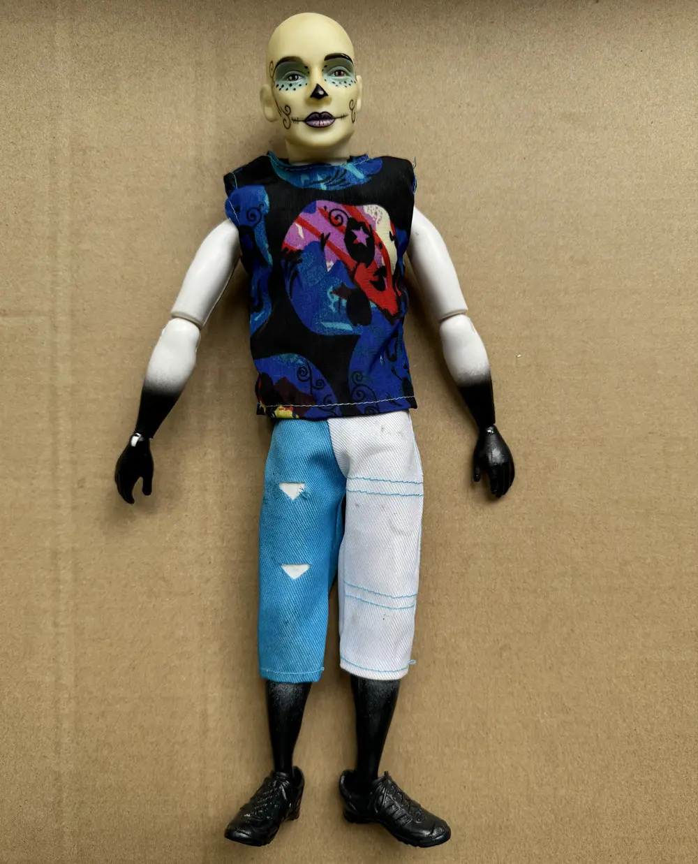 1/6 Vintage Male Doll 30cm Figures Joints Movable Creative Monster Tattoo Clown Kenya Man Limited Collections DIY Accessories