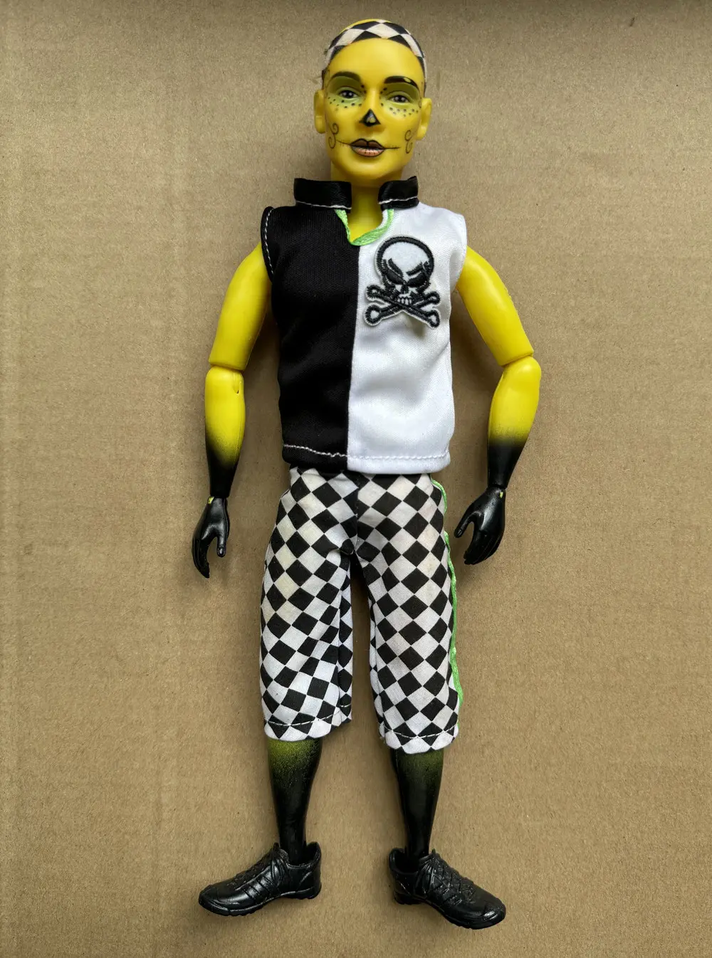 1/6 Vintage Male Doll 30cm Figures Joints Movable Creative Monster Tattoo Clown Kenya Man Limited Collections DIY Accessories