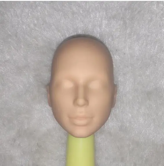 Collection Rare Doll Head Makeup Practice Heads No Hair No Makeup Bald Head Quality Doll Head Girl Dressing DIY Toy Parts