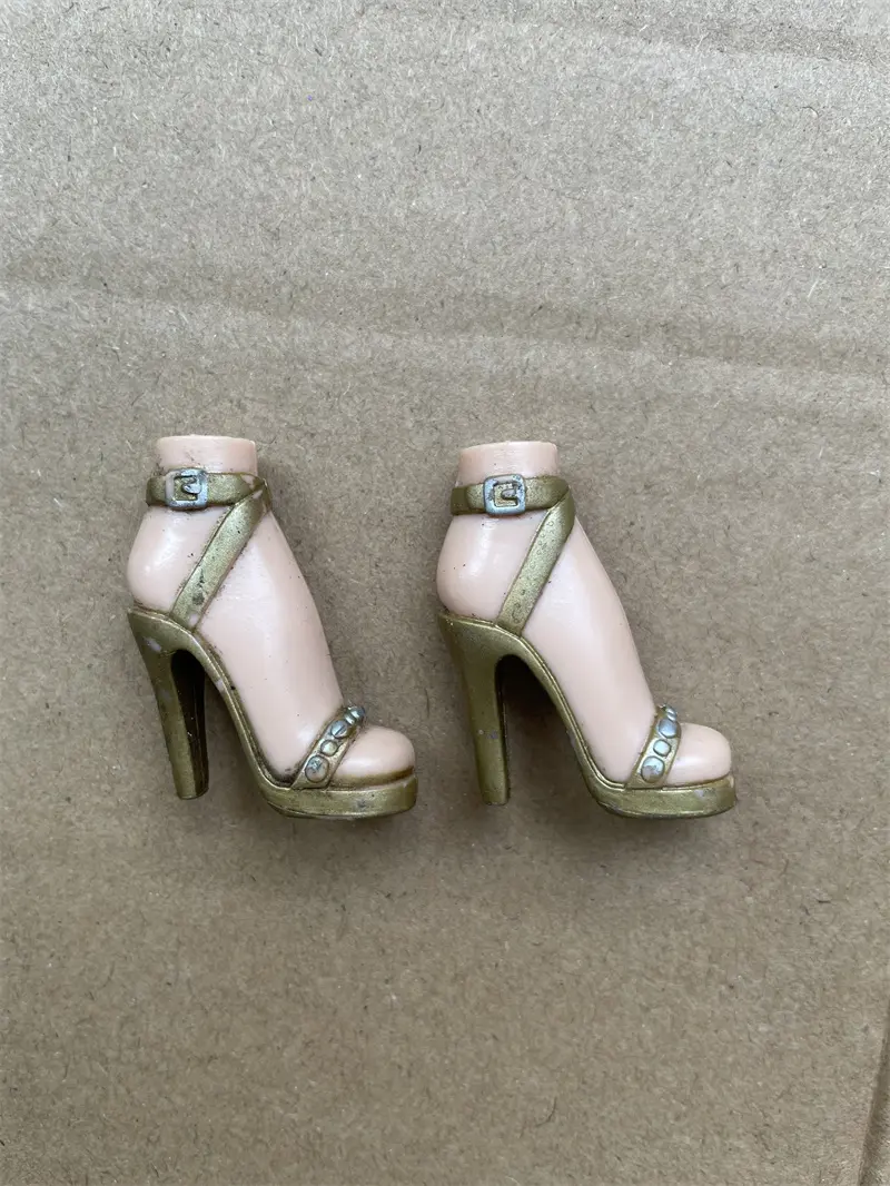 Original Joint Movable Bodies Shoes High Heels Colorful Shoes Sexy Big Month Doll Clothes