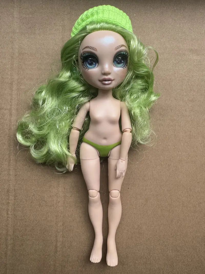 New Rainbow Doll Colorful Hair Sparkly Doll Eyes Original Doll Replacement Eyes Balls High Quality Doll DIY Clothing Parts
