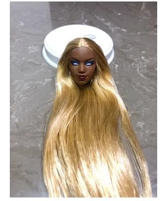 Rare Doll Head Collection Rooted Hair Doll Heads 1/6 Lady Toy Head DIY Toy Parts Female Doll Heads Girls Birthday Christmas Gift