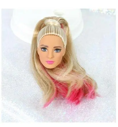 Rare Doll Head Collection Rooted Hair Doll Heads 1/6 Lady Toy Head DIY Toy Parts Female Doll Heads Girls Birthday Christmas Gift