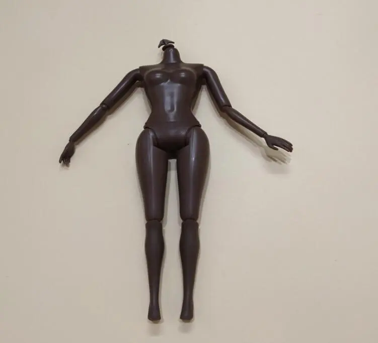 Female Doll Black Brown Body Toy Joints Movable Doll Toy Gifts Doll Accessories Kids Christmas Gifts Princess Doll Toy Body