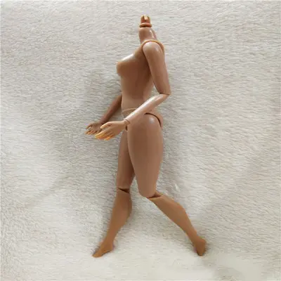 Female Doll Black Brown Body Toy Joints Movable Doll Toy Gifts Doll Accessories Kids Christmas Gifts Princess Doll Toy Body
