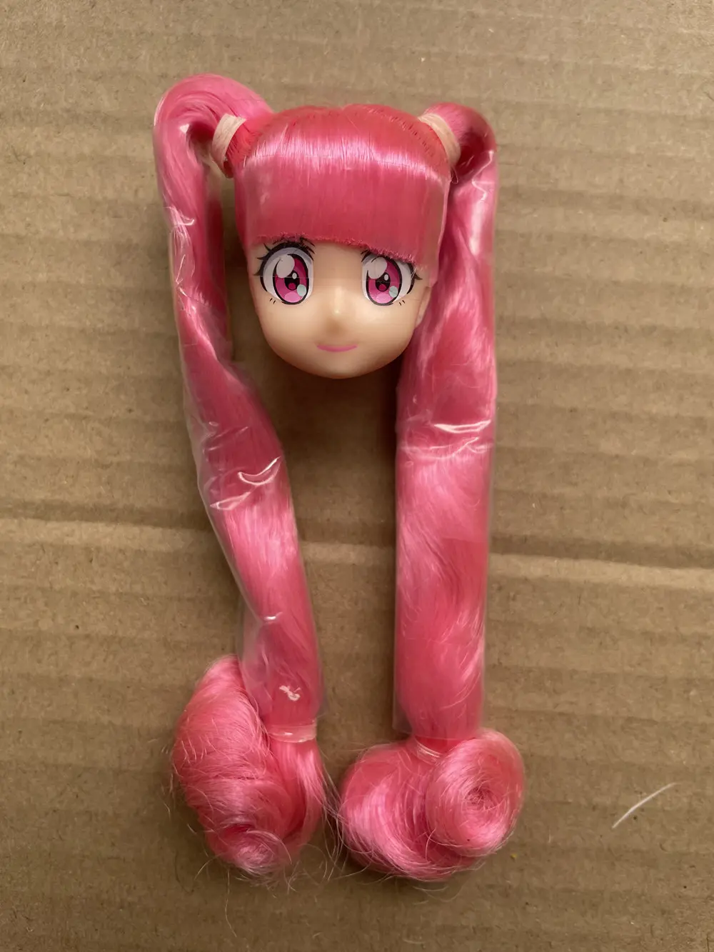 Licca 3D Head Planted Hair Braid BOBO Blue Hair Toy Cartoon Doll Girls DIY Dressing Hair Toys Collection Cute Doll Head